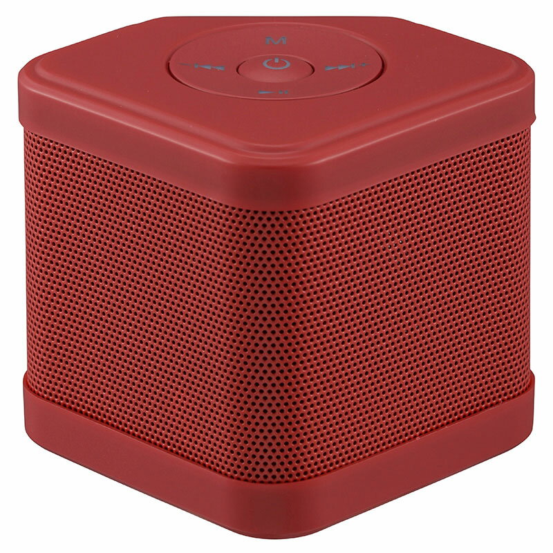 【送料無料】【新品】ワイヤレスキュービックスピーカー ASP-W110N-R　レッド　【離島発送不可】OHM 　 無線・有線どちらでも　オーム電機