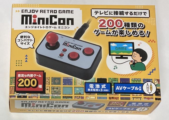 【送料無料】エンジョイレトロゲーム　ミニコン【離島発送不可】ライソン　KTFC-006B-MM　単4×3本使用（別売り）