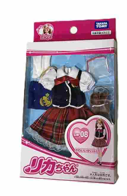 リカちゃん用のかわいい学生服です。 人形は別売りです。 ※写真はイメージサンプルです。あくまでイメージですので、実際の商品と異なります。 （外箱の保証は致しません。） 当店では、商品の初期不良等の返金・交換は致しておりません。申し訳ございませんが万が一初期不良等ございましたらメーカー様に直接お問い合わせをお願い致します。 商品によっては、外箱に（擦り傷・凹み・破れ等）のダメージがある場合がございます。 こちらの商品はゆうメール・普通郵便・定形外郵便での配送のため送料無料とさせていただいております。商品名に記載してあります通り、代金引換不可の商品となっております。ご指定された場合は、 一旦キャンセルとさせていただきます。 お支払方法を代金引換以外のお支払方法で、再度ご注文いただきますようお願い致します。 尚、郵便事故の責任は負うことが出来ませんので、予めご了承ください。 【関連キーワード】 リカちゃん　リカちゃん人形　きせかえ人形　香山リカかやまりか　バービー　バービー人形 ピエール　織江　リエ　ミキ　マキ　アリスちゃん　ひなちゃん　マリアちゃん みゆちゃん　さくらちゃん　みさきちゃん　つばさちゃん　かれんちゃん　はるとくん　おもちゃ　玩具　リカ　Licca　 #Licca #　ポイント消化　Takara Tomy Licca-chan Dress LW-08 Cute School Uniform　Licca Doll Clothes LW-08 Uniform Outfit　Licca-chan School Uniform Set　Japanese Licca Doll Clothing　Japan Exclusive Licca Outfit　Licca Fashion Doll Uniform　Licca-chan School Style Dress Set　Licca Doll Accessories Clothing Set