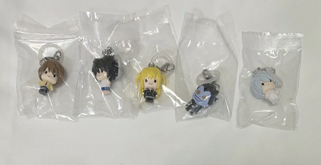 【送料無料】DEATH NOTE めじるしアクセサリー　全6種のうち5種セット【代金引換不可】【ゆうパケット】【内袋未開封・未使用品】