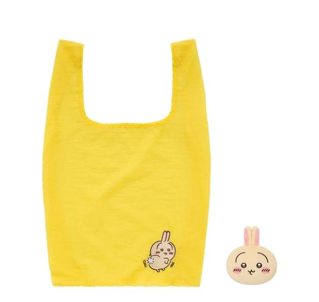ちいかわ エコバッグ入りおかおマスコット（うさぎ）【代金引換不可】【定形外郵便】グレイ・パーカー