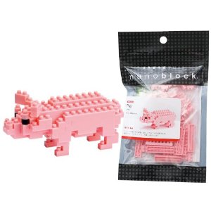 【新品】河田　ナノブロック nanoblock ブタ　Pig NBC-013【代金引換の場合は＋900円】【ゆうパケット】