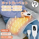 【★300円クーポン付き】ホットマット 電気ホットカーペット ミニ 洗える 洗濯可能80×43cm 6段階温度調節 防寒保温 折りたたみ ホットマット速暖 省エ...