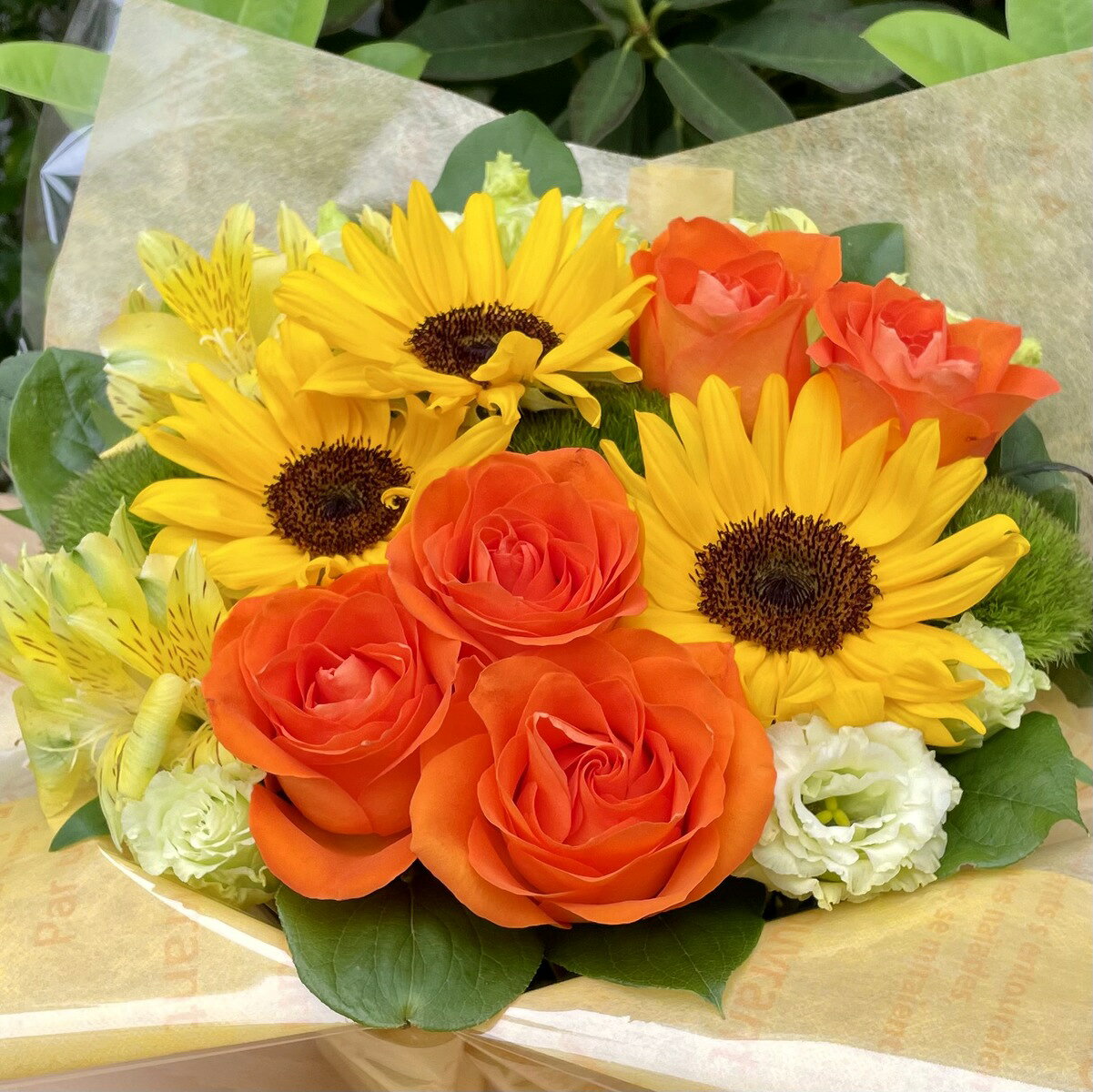 ひまわり ミックス アレンジ 送料無料 お中元 夏ギフト フラワーアレンジメント 花 プレゼント 人気 花ギフ ト 花プレゼント メッセージ バラ 誕生日 アレンジメント 父の日 ギフト ひまわり ヒマワリ オススメ フラワーアレンジ オシャレ 明るい おすすめ アレンジ花 0620 - 2