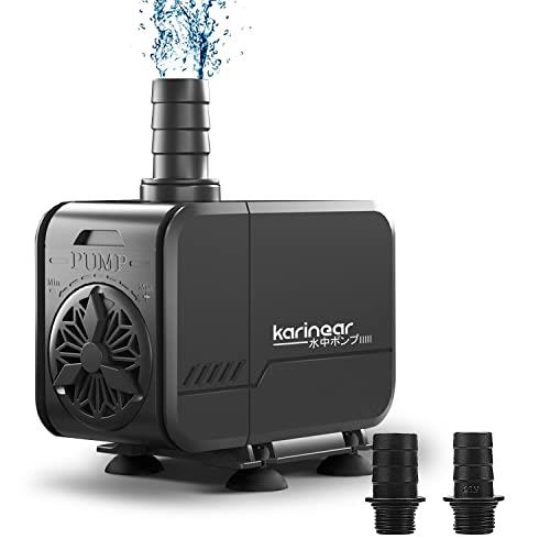 水中ポンプ 水槽ポンプ 最大揚程3M 噴水ポン 吐出量3000L/H 給水ポンプ 100V 排水ポンプ 45W 循環ポンプ 流量調整可能 水耕栽培 ウォーターポンプ 静音設計 池 水族館 風呂 水換え用 karinear