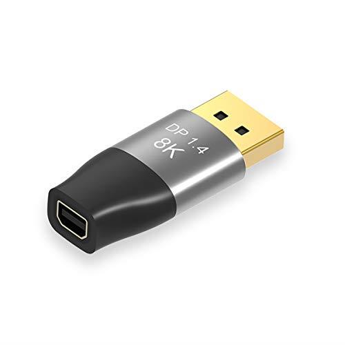 xiwai Mini DisplayPort 1.4 8K 60hz メスアダプター ウルトラHD UHD 4K 144hz - DPオス 7680 * 4320 ビデオ PC ノートパソコン テレビ用
