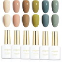 カラージェル emigoro ジェルネイル カラー 6色セット セルフネイル 初心者用 カラーネイルジェル 10ml/本 UV・LED対応