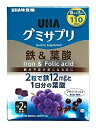 UHA味覚糖 グミサプリ 鉄&葉酸 アサイーミックス 110日分 220粒