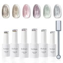 マグネットジェル マグネットネイル ジェルネイル Coikaze フラッシュネイル キャッツアイジェル 6色セット 磁石付き カラージェル 猫目 キャツアイ U...