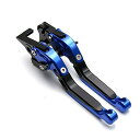 YUANYE 可倒 伸縮式 6段階可調 CNCアルミ ブレーキレバー&クラッチレバー 適応 川崎カワサキ Ninja250 Ninja250R Ninja250...