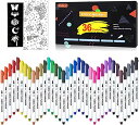 Shuttle Art 布用ペン 36色セット ファブリックマーカー 布に書けるペン 水性 速乾 耐水 耐久 ウォッシャブル 洗っても落ちない 色褪せしにくい ステンシル付き DIY ハンドメイド 手作り イラスト 落書き スニーカー Tシャツ カンバス 子供
