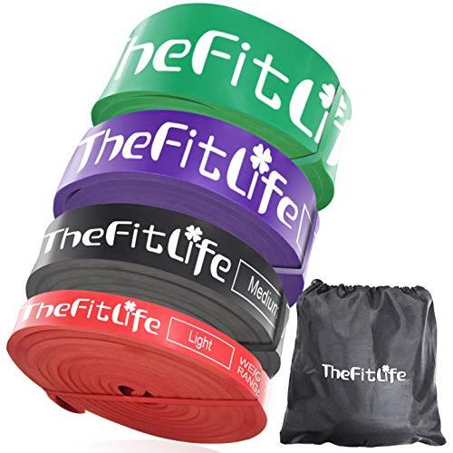 TheFitLife トレーニングチューブ 筋トレチューブ 懸垂チューブ(4色セット)