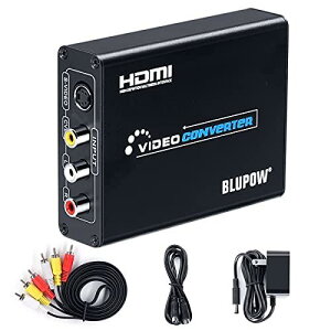BLUPOW コンポジット/S端子 to HDMI 変換器 1080P対応 Composite 3RCA AV/S-Video to HDMI コンバーター ビデオ変換器 コンポジット hdmi 変換 アナログ デジタル 変換器 rca hdmi 変換 s端子 hdmi 変換 hdmiコンバーター hdmi変換 日本語マニュアル付き VA504