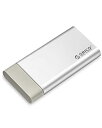 ORICO mSATA ケース SSD 変換ケース 直挿式デザイン M SATA3.0ケース USB3.0接続 UASP対応 SSD外付けケース TRIM指令 6Gbps 高速 防塵蓋付 超小型 外付けドライブケース アルミ製 シルバー(2)