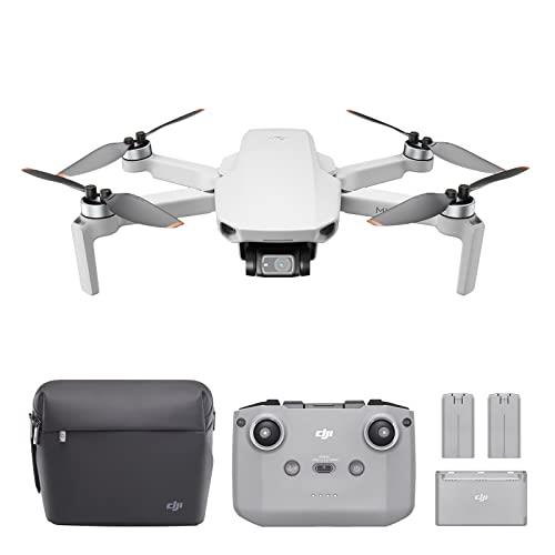 DJI Mini 2 Fly Moreコンボ、リモートID対応、折りたたみ可能な超軽量ドローン、リモコン 4Kカメラ搭載3軸ジンバル、12MP、飛行時間18分、予備バッテリー×2、OcuSync 2.0による6 km HD動画伝送、初心者向けドローン、グレー