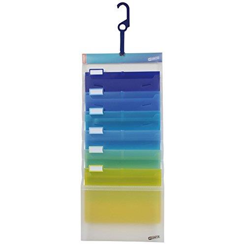 Esselte エセルテ ソーテッド6段 3WAYファイル A4 6ポケット 見出しラベル付 壁掛けファイル 書類収納 ..