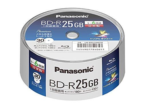パナソニック 6倍速BRディスク片面1層25GB(追記)スピンドル30枚 LM-BRS25MP30 パナソニック 6倍速BRディスク片面1層25GB(追記)スピンドル30枚 LM-BRS25MP30