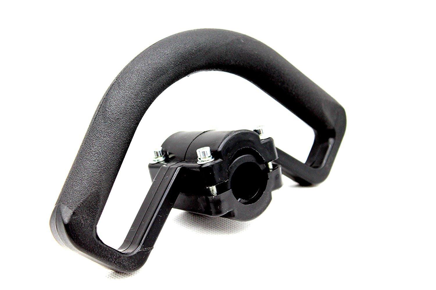 MAKINOSD 汎用 草刈り機用 ループ ハンドル 持ち手 付き 金属 軽量 園芸 芝刈り 工具 ブラック