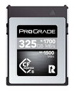 サイズ：325GB◆商品名：【ネット限定】ProGrade Digital CFexpress 2.0 Type B COBALT 325GB カード プログレードデジタル・信頼と高性能のpSLCメモリ採用：Canon EOS R3/R5, Nikon Z9, Fujifilm X-H2Sに最適・最大転送速度：読込1700MB/s 書込1500MB/s・最低継続書込速度 1400MB/s：SLC記録の特性により継続的な高速書込みが可能で、6K, 8Kなど高精細動画の記録に最適です。・カード寿命の確認とディープリフレッシュができる「Refresh Pro（別売）」対応・製造国：台湾説明 プログレードデジタル CFexpress Type B COBALTカ ードは信頼性の高いSLC方式を採用し、転送速度は読込最大1700MB/s 書込最大1500MB/sで高速連写はもちろん4K, 6Kなど高精細ビデオ撮影に最適な製品です。もちろんPCへのデータ転送も高速です。プログレードデジタルは、製造時100％全品検 査を実施し、全品に個別製造番号を付すことで高品質を保ちます。