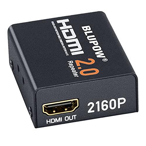BLUPOW HDMIリピーター HDMI2.0 4K×2K 3D対応 4K@60Hz/30m 4K@30Hz/40m 1080P@60Hz/60mまで延長可能 HDMI 中継アダプター hdmi延長器 hdmiブースター 信号増幅器 VA512