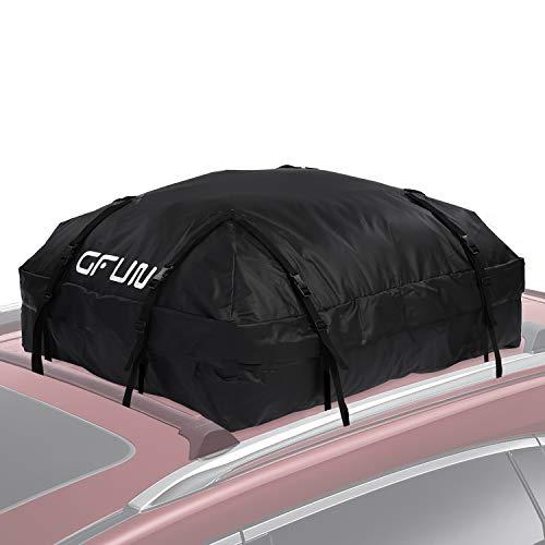 ルーフキャリアバッグ 防水 カーゴバッグ 屋根バッグ 折り畳み 大容量425L 耐荷重35kg 8本ベルト 取付..