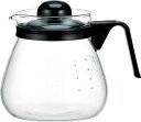 iwaki(イワキ) 耐熱ガラス コーヒー ドリップポット レンジ ブラック 1L コーヒー1000 KT 7966-BK2