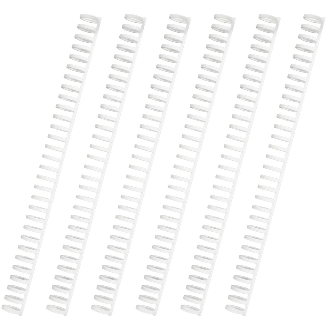 カール事務器(CARL) ルーズリング 綴じ枚数100枚 リング径14mm 6本入 ホワイト 日本製 LR-14-W