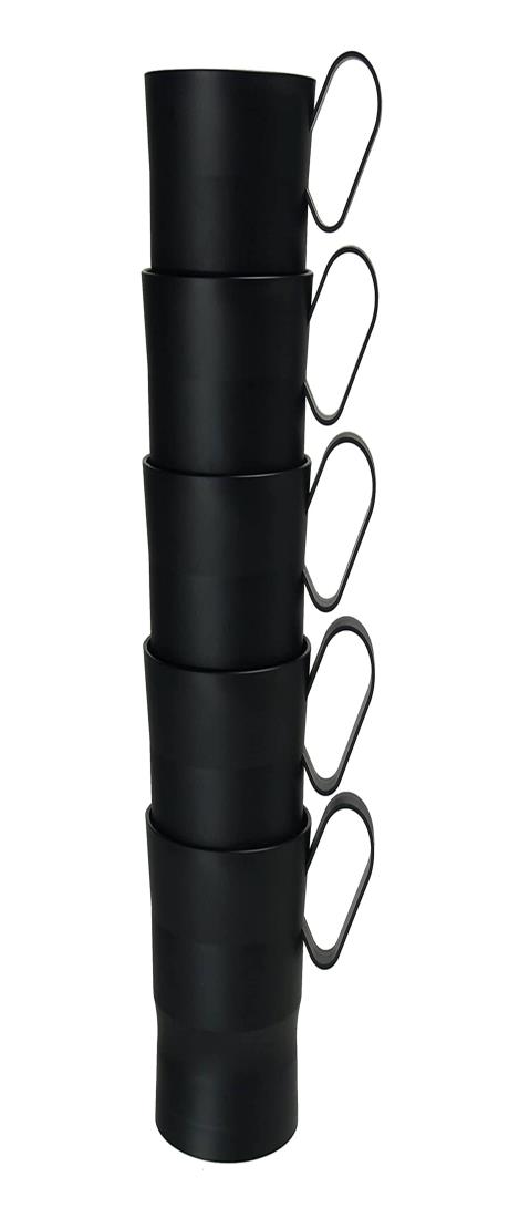ストリックスデザイン カップホルダー 日本製 5個 ブラック 黒 200~270ml 7~9オンスの紙コップ・プラカップに対応 オフィス ホット コールド 艶消し マット DR-453