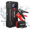 DINKALEN ジャンプ スターター 12V バッテリー エンジンスターター 23800mAh 最大電流3000A LCDディスプレイ 急速充電 ライト付き ...