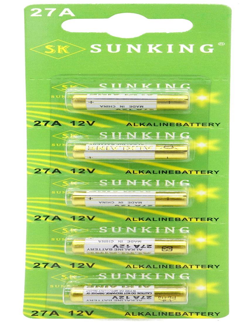 SUNKING アルカリ電池 12V - 27A 1シート (5個)
