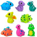 お風呂 おもちゃ 温泉 おもちゃ 恐竜 水遊び おふろ おもちゃ シャワーおもちゃ お風呂遊び 噴水おもちゃ 恐竜おもちゃ 水鉄 砲 動物 お風呂遊びおもちゃ 柔らかい ストレス発散 かわいい形 8点セット プレゼント