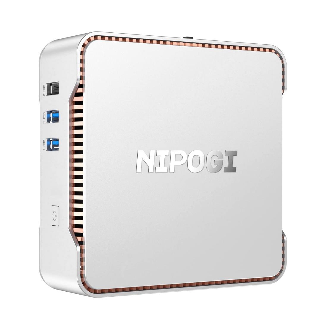 NiPoGi ミニpc Windows 11 Pro mini pc 8GB DDR4 256GB SSD Celeron J4125 デスクトップpc 3画面同時出力可能 小型pc 4K@60Hz HD 最大2.7GHz 高速Wi-Fi BT4.2 音声Audioジャック 2.5 SSD/HDD増設可能