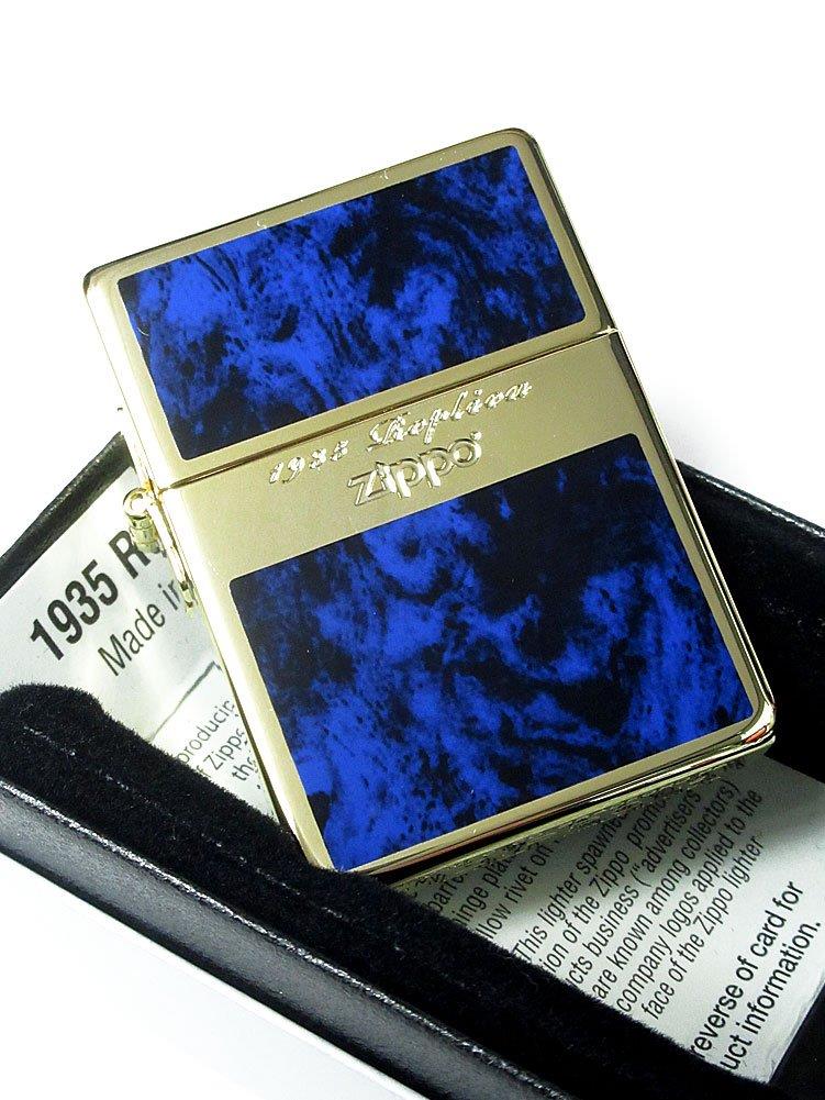 限定モデル zippo Zippo ジッポ ライタ ー 1935 レプ リカ Gライン 限定モデル シリアルナンバー付き 青 ブルー