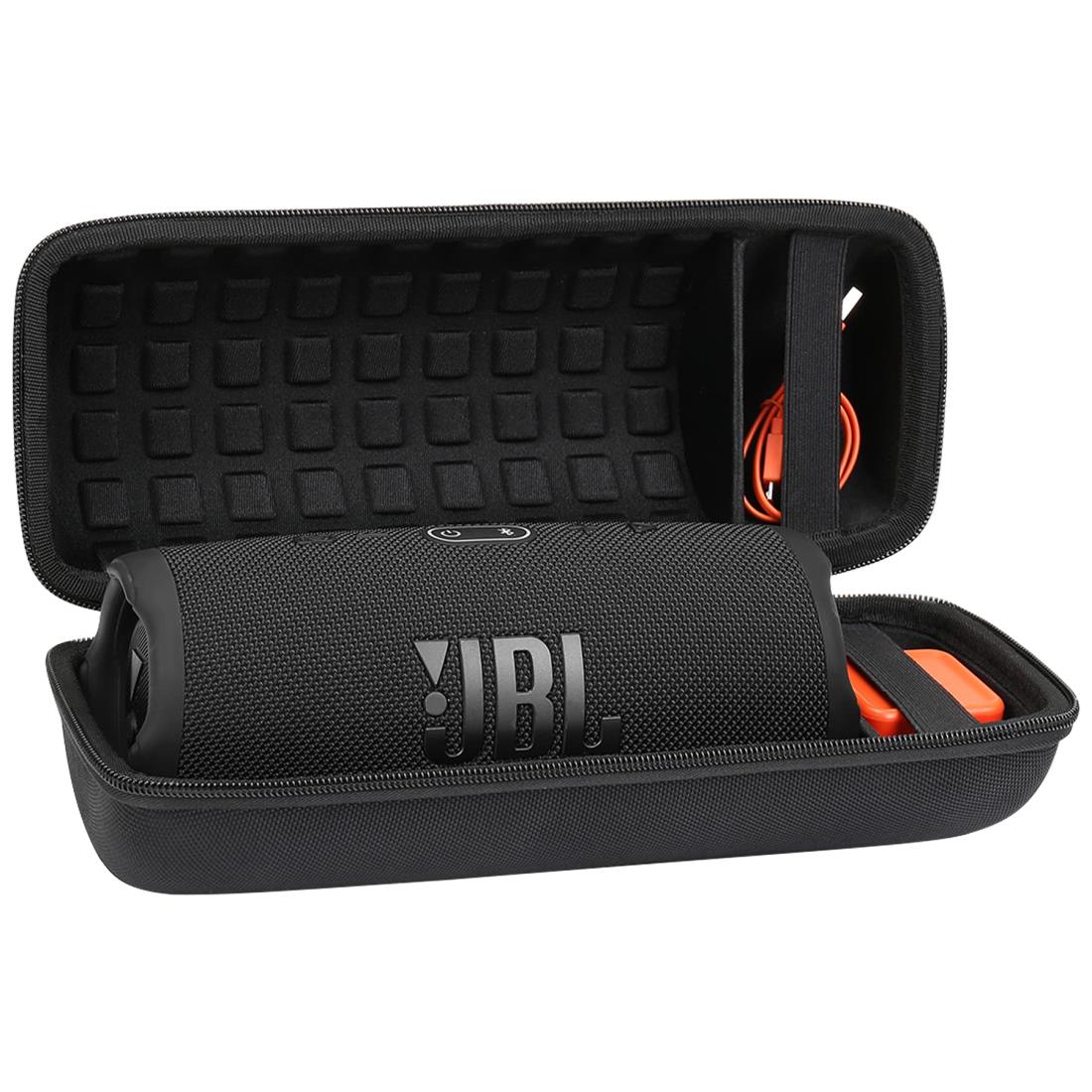 （ケースのみ）JBL Charge5/Charge4 Bluetoothスピーカー 専用保護収納ケース完全対応-Aenllosi (ブラック)