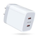 Viviber 急速充電器 iPhone ACアダプター Type-C 充電器 純正 USB PD2ポート 25W タイプc コンセント PPS急速 PSE認証 ac式充電器 iPhone 15/14 iPad Galaxy A54/S23 Redmi/OPPO/Pixel/AQUOS Android スマートフォン ノートPC 各種 対応(2)