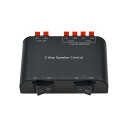 ADWITS 2チャンネルスピーカースイッチャーセレクタボックス、スピーカーセレクター 端子クラップ付き 1入力→2出力、チャンネルあたり150W RMS直流電...