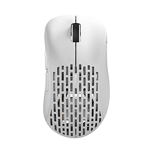 Pulsar Gaming Gears ワイヤレス ゲーミングマウス Xlite V2 Mini Wireless 超軽量 55グラム エルゴノミクス 2.4Ghz 1ms 20000 DPI Optical Sensor PAW3370 (White)