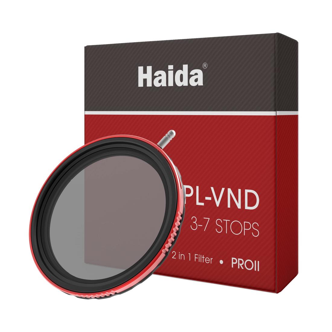 Haida CPL VND フィルター 72mm - PLフィルター 可変NDフィルター 3~7ストップ ND8 ND16 ND32 ND64 ND128 減光フィルター 一枚二役