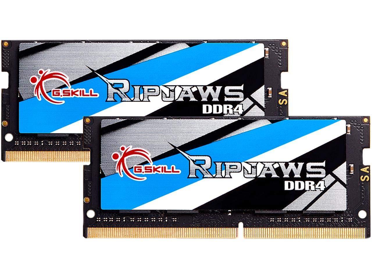 (ジー・スキル) G.Skill RipJaws(リップジョーズ)シリーズ 64GB (2×32GB) 260ピン SO-DIMM PC4-25600 DDR4 3200 CL22-22-22-52 1.20V デュアルチャンネルメモリ モデルF4-3200C22D-64GRS