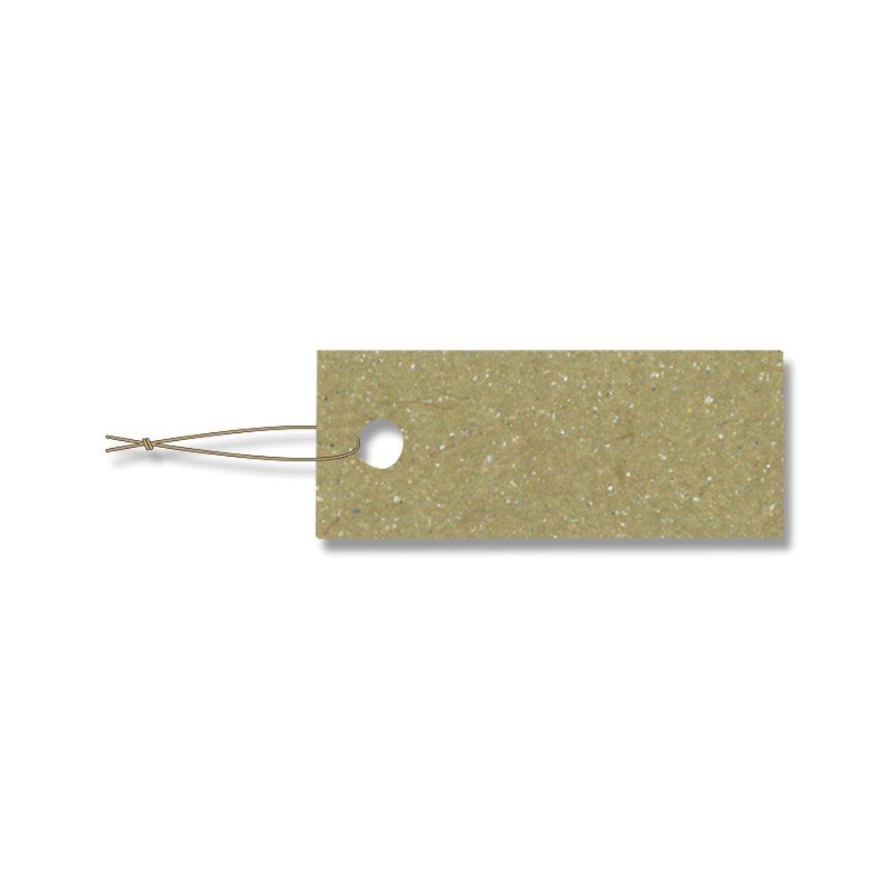 シモジマ ヘイコー 提札 ミニパック 糸付 No.643 100枚入 007158345, クラフト 10×25mm