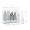 【客室乗務員推薦】トラベルボトル、トラベルセット15個とトイレタリーバッグ、トラベルエッセンシャルズ、国際旅行用のトラベルアクセサリー、TSA承認済みの防漏シリコントラベルボトル、トラベルコンテナー