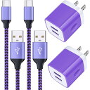 【2ポート タイプc 充電器*2個+type cケーブル*2本*2M】usbコンセント スマホ充電器 タイプcケーブル android充電ケーブル アンドロイド 充電器 充電アダプター 携帯充電器 xperia充電器 galaxy急速充電器 コンパクト usb 2ポート スマホケーブル usb type cケーブル usb c(2)
