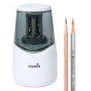 Tenwin えんぴつ削り 鉛筆削り電動 6-8mmの鉛筆用 スパイラル刃 芯詰り防止 学校/職場/家対応(USBケーブル付属) ホワイト