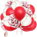 EXGOX 90個 風船 バルーン レッド お誕生日 ゴム風船 セット 飾り付け happy birthday バルーン 吹雪入れ 誕生日会 母の日 バースデー...