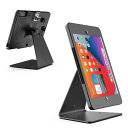 DDSHOW (ディーディーショウ) 卓上用 盗難 防止 セキュリティ キオスクスタンド ホルダー ケース iPad 10.2インチ(第9世代 2021年/第8世代 2020年/第7世代 2019年)用 ロック付き キー付き フリップ式 360度回転式 横向き/縦向きデザイン(ブラック)