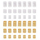 PH PandaHall 約300個 3サイズ ヘアアクセサリー ドレッドロックスビーズ メタルヘアコイルカフスフィリグリー編組リング 髪飾りの編組用 アクセサ...