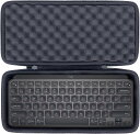 co2CREA 収納ケース 互換品 logicool ロジクール MX KEYS mini KX700GR/KX700GRd ミニマリスト ワイヤレス イルミネイテッド キーボード、ブラック(ケースのみ)(2)