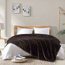 Hansleep 毛布 ダブル 夏用 ブランケット 茶色 大きめ 180x200cm 冷房対策 大判 マイクロファイバー 柔らかく フランネル 洗える 軽量 静電防止 四季適用 (180x200,ブラウン)