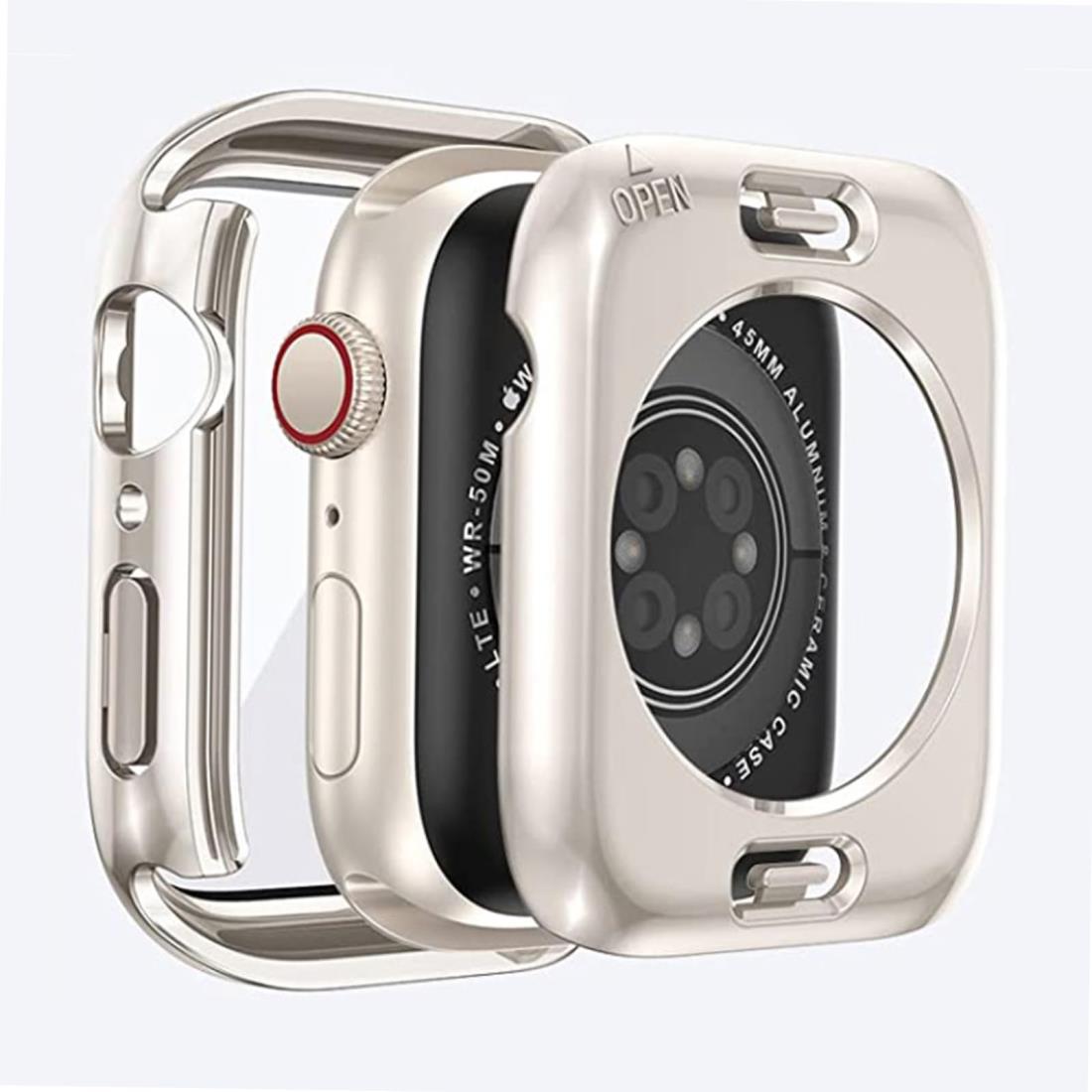 【2024改良ケース】YUGYUG for アッ プルウォッチ9/8/7 カバー 41mm Apple Watch 9/8/7 カバー 41mm PC素材 IP68 防水ケース 360ど度 アッ プルウォッチ ケース ガラスフィルム 一体型 日本旭硝子材 二重構造 Apple Watch ケース 全面保護 強化ガラス キズ防止(41mm,スターラ