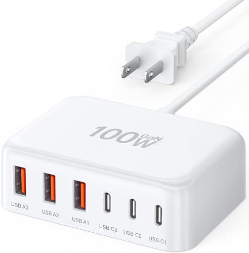 USB コンセント 充電器 合計100W 6ポート USB急速充電器 ACアダプター PD 20W USB C 充電器 タイプc アダプタ 電源タップ 充電器 USB タップ 急速 携帯充電器 アイフォン iPhone 充電器 充電ステーション iPhone/Galaxy/Android/スマートフォン タブレットなどその他機器対応 USB コンセント 充電器 合計100W 6ポート USB急速充電器 ACアダプター PD 20W USB C 充電器 タイプc アダプタ 電源タップ 充電器 USB タップ 急速 携帯充電器 アイフォン iPhone 充電器 充電ステーション iPhone/Galaxy/Android/スマートフォン タブレットなどその他機器対応